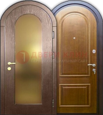Металлическая арочная дверь ДА-12 в банк в Рязани