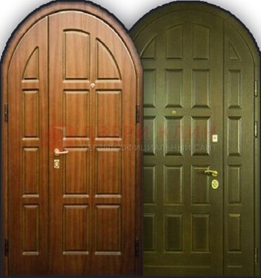 Металлическая арочная дверь ДА-6 для учебного заведения в Рязани
