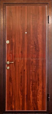 Коричневая входная дверь с ламинатом ДЛ-19 в Рязани