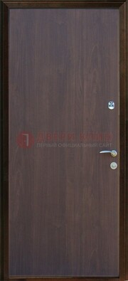 Темная металлическая дверь с ламинатом ДЛ-5 в Рязани