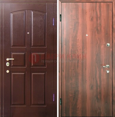 Офисная входная дверь с МДФ ламинат внутри ДМ-101 в Рязани