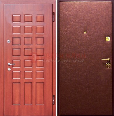 Входная дверь с МДФ и винилискожей ДМ-178 для офиса в Рязани