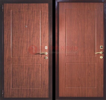 Фрезированная металлическая дверь с МДФ ДМ-182 в Рязани