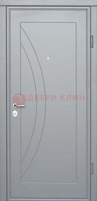 Белая железная дверь с МДФ ДМ-29 в квартиру в Рязани