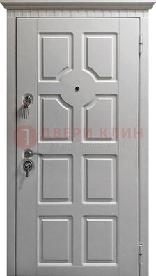 Белая дверь с МДФ ДМ-524 в Рязани