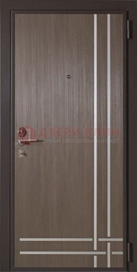 Квартирная стальная дверь с МДФ с декоративными вставками ДМ-89 в Рязани