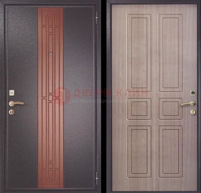Коричневая входная дверь с порошковым покрытием ДП-161 в Рязани