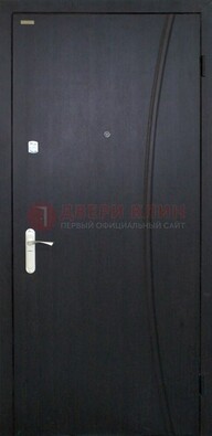 Черная стальная дверь с порошковым покрытием ДП-186 в Рязани