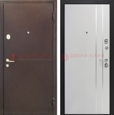 Входная дверь с порошковым покрытием с МДФ с молдингами ДП-232 в Рязани