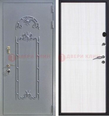 Черная входная дверь с порошковым покрытием ДП-67 в Рязани