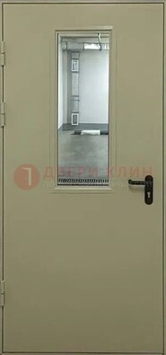 Светлая противопожарная дверь со стеклом ДПП-19 в Рязани