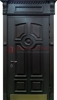 Металлическая парадная дверь с отделкой МДФ ДПР-17 для улицы в Рязани