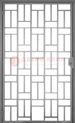 Металлическая решетчатая дверь в сером цвете ДР-23 в Рязани