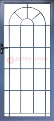 Синяя металлическая решетчатая дверь ДР-28 в Рязани