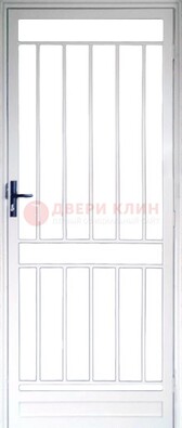 Железная решетчатая дверь белая ДР-32 в Рязани