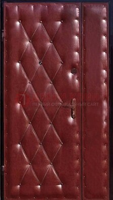 Бордовая тамбурная дверь ДТМ-25 в Рязани