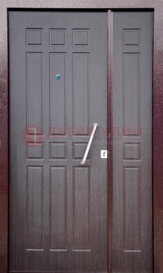 Коричневая тамбурная дверь ДТМ-30 в Рязани