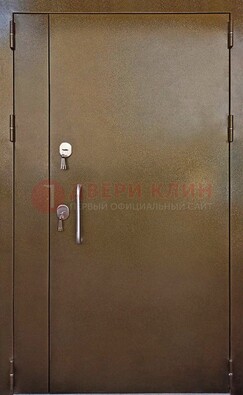 Коричневая тамбурная дверь с порошковым напылением ДТМ-45 в Рязани