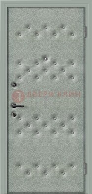 Белая металлическая дверь с винилискожей ДВ-13 в Рязани