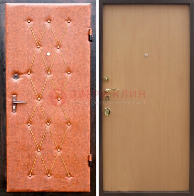 Светлая входная дверь с винилискожей ДВ-22 в Рязани