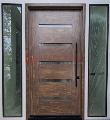 Железная дверь с виноритом и фрамугами ДВТ-189 в Рязани