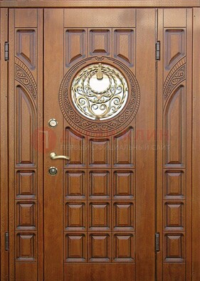 Металлическая филенчатая дверь с виноритом ДВТ-191 в Рязани