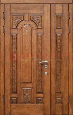 Полуторная железная дверь винорит для дома ДВТ-252 в Рязани