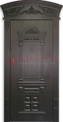 Черная стальная дверь с виноритом ДВТ-31 в Рязани