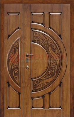 Коричневая входная дверь с виноритом ДВТ-5 в Рязани