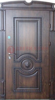Темная дверь с виноритом и терморазрывом в цвете Венге ДВТ-65 в Рязани