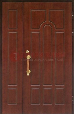 Стальная полуторная дверь для частного дома ПЛ-13 в Рязани