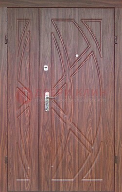 Железная тамбурная полуторная дверь с МДФ ПЛ-7 в Рязани
